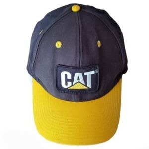 Cyrk CAT Trucker Snapback Cap Black Yellow One Size Hat Vintage